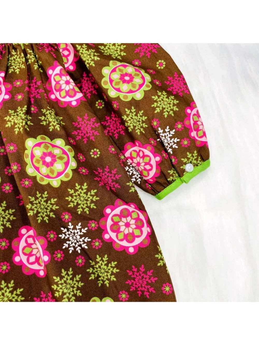 Petit Pomme Floral Long Sleeve Smocked Dress + Bloomers Set Outfit 24m +